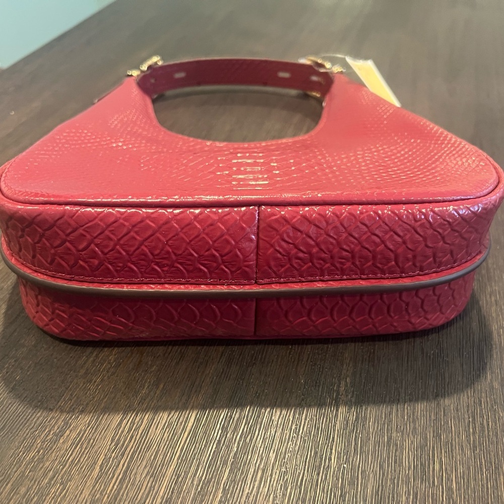 NWT Michael Kors Nolita Small Embossed Leather Hobo Shoulder Bag - Picture 9 of 10